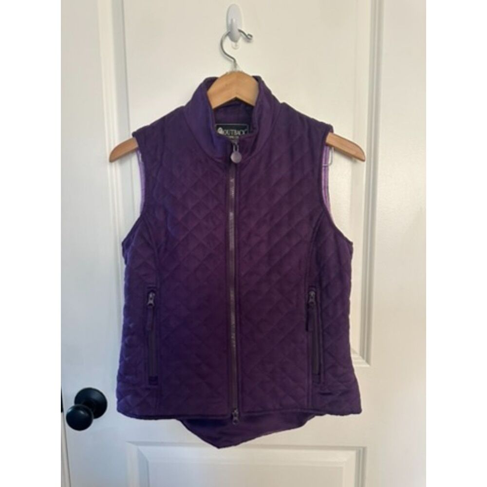 NWOT Outback Trading Company Women's Purple Quilted Vest Size S
